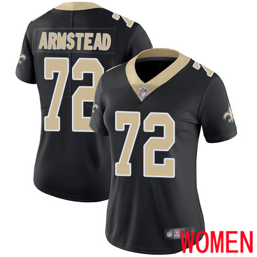 New Orleans Saints Limited Black Women Terron Armstead Home Jersey NFL Football 72 Vapor Untouchable Jersey